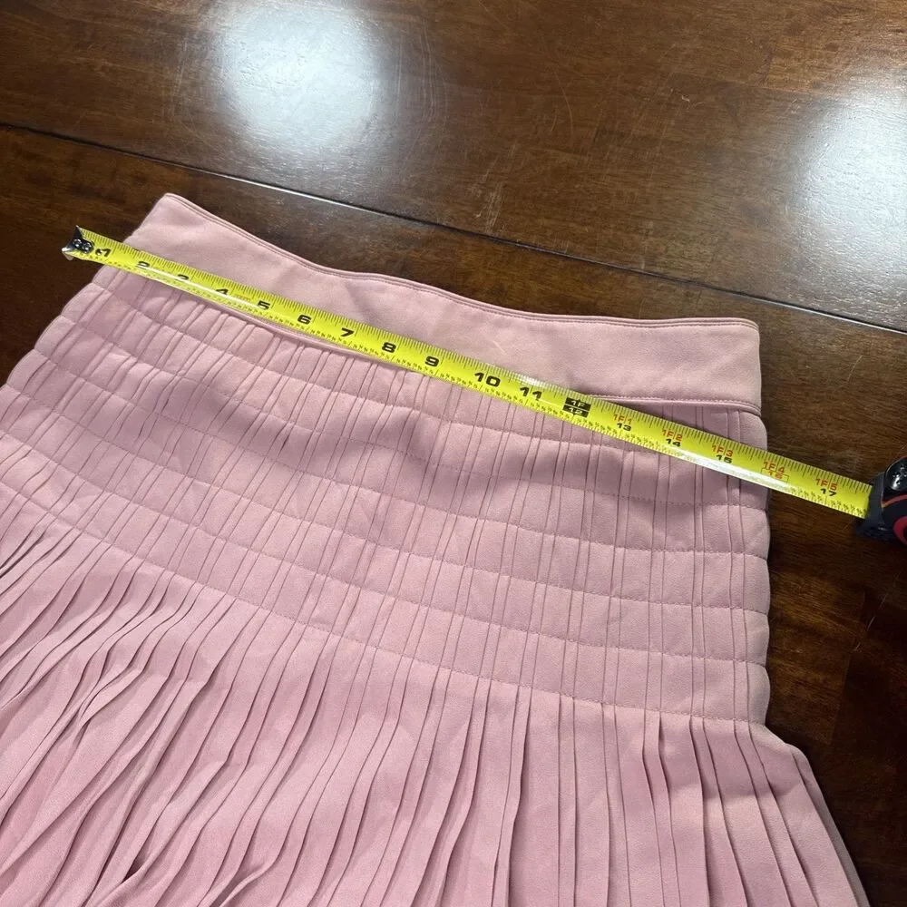 JCrew Dusty Rose Pink Flared Pleated Mini Skirt Womens Size 2 Short Tiered A-Lin